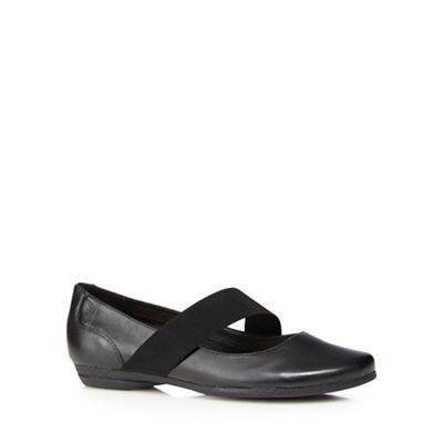 Black 'Discovery Ritz' flat shoes